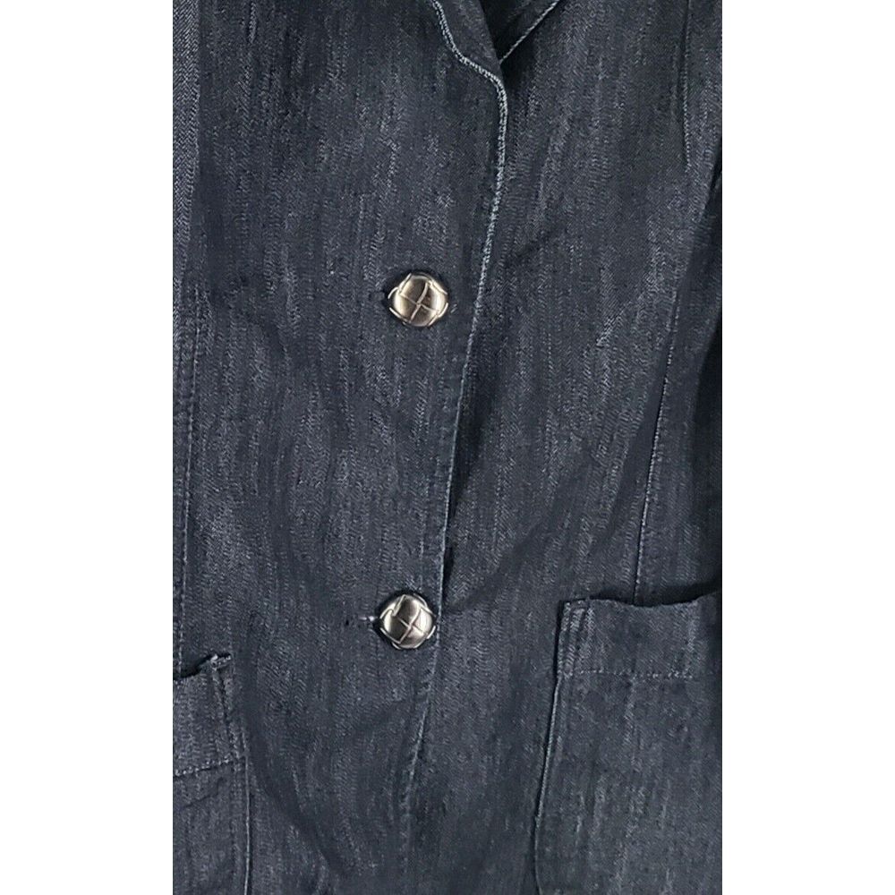New Mwah Jeans Womens SZ 22/24 Denim Jacket W/ Pockets Button Up - Picture 5 of 8